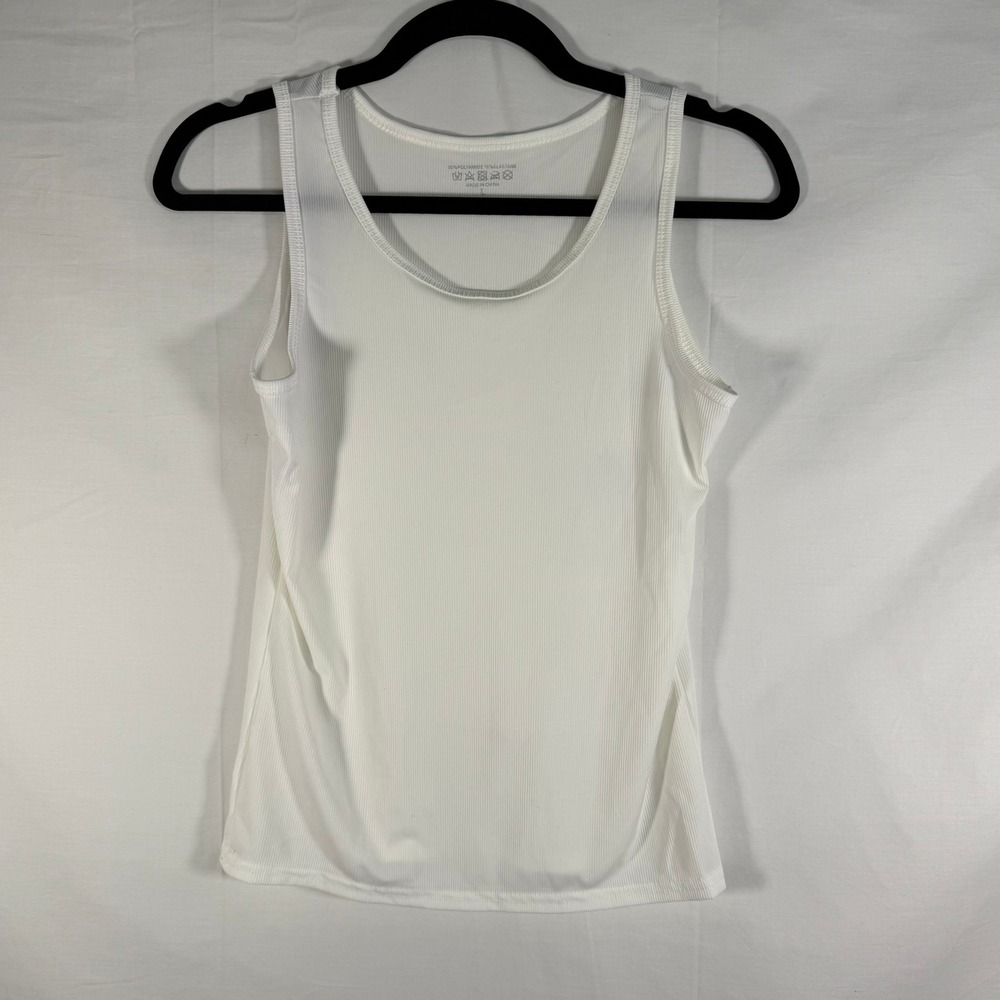 3 pk Ribbed Tank Top Size‎ L NWOT Wht/Blk/Gry Sleeveless Everyday Layering Top